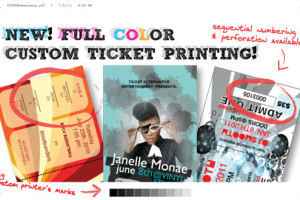 Full Color Custom Ticket Printing