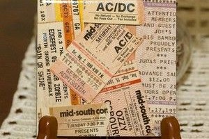 9 Ways to Turn Old Concert Ticket Stubs Into Something Awesome